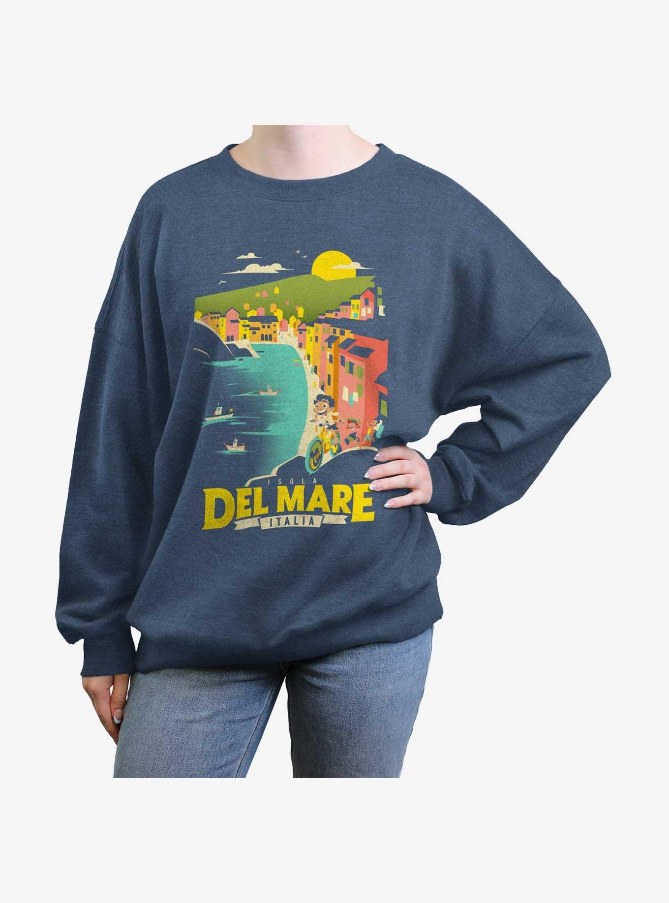 Disney Pixar Luca Del Mare Girls Oversized Sweatshirt, , hi-res