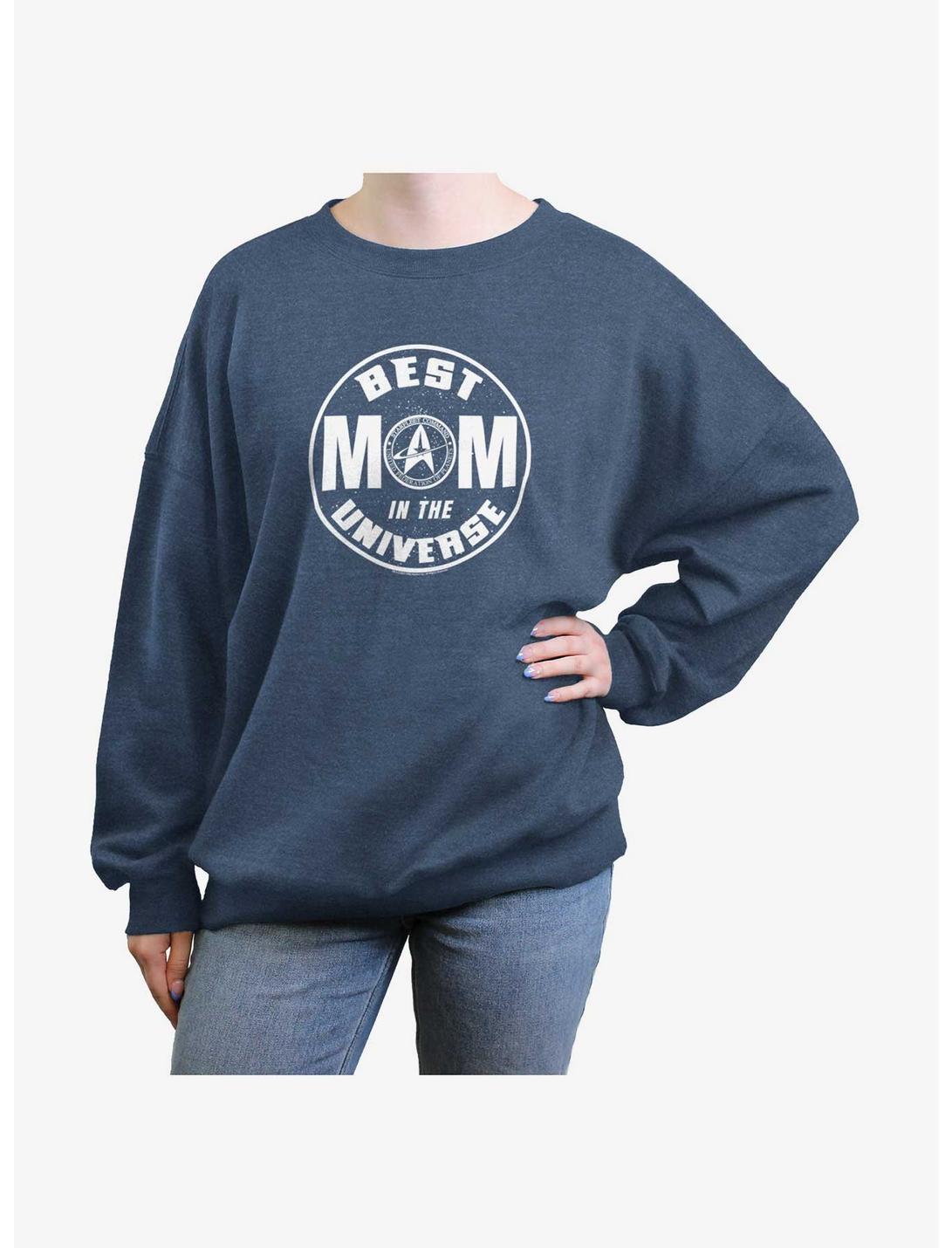 Star Trek Best Mom Girls Oversized Sweatshirt, BLUEHTR, hi-res