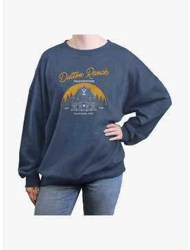 Yellowstone Montana Dutton Ranch Girls Oversized Sweatshirt, , hi-res