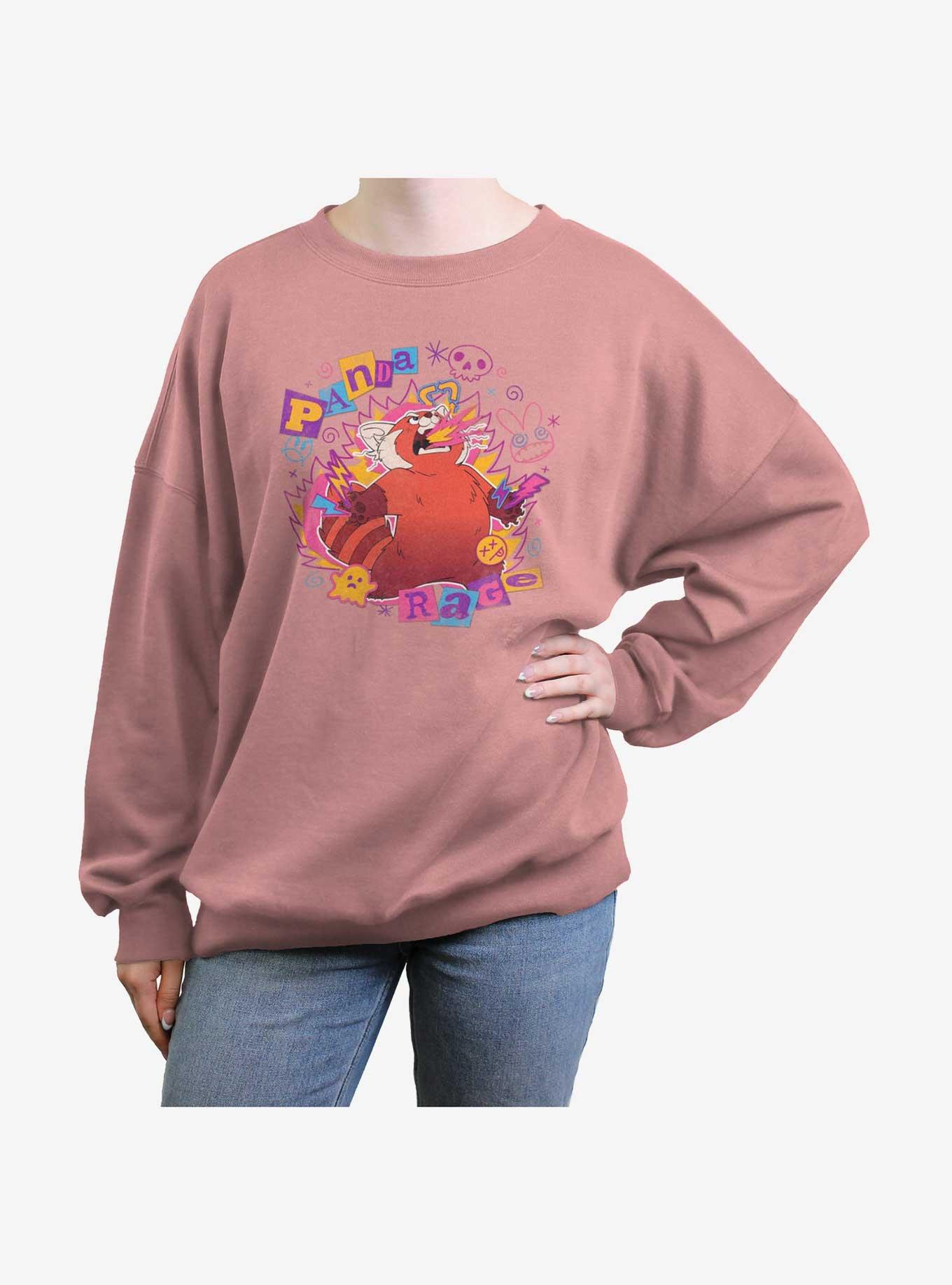 Disney Pixar Turning Red Panda Rage Girls Oversized Sweatshirt
