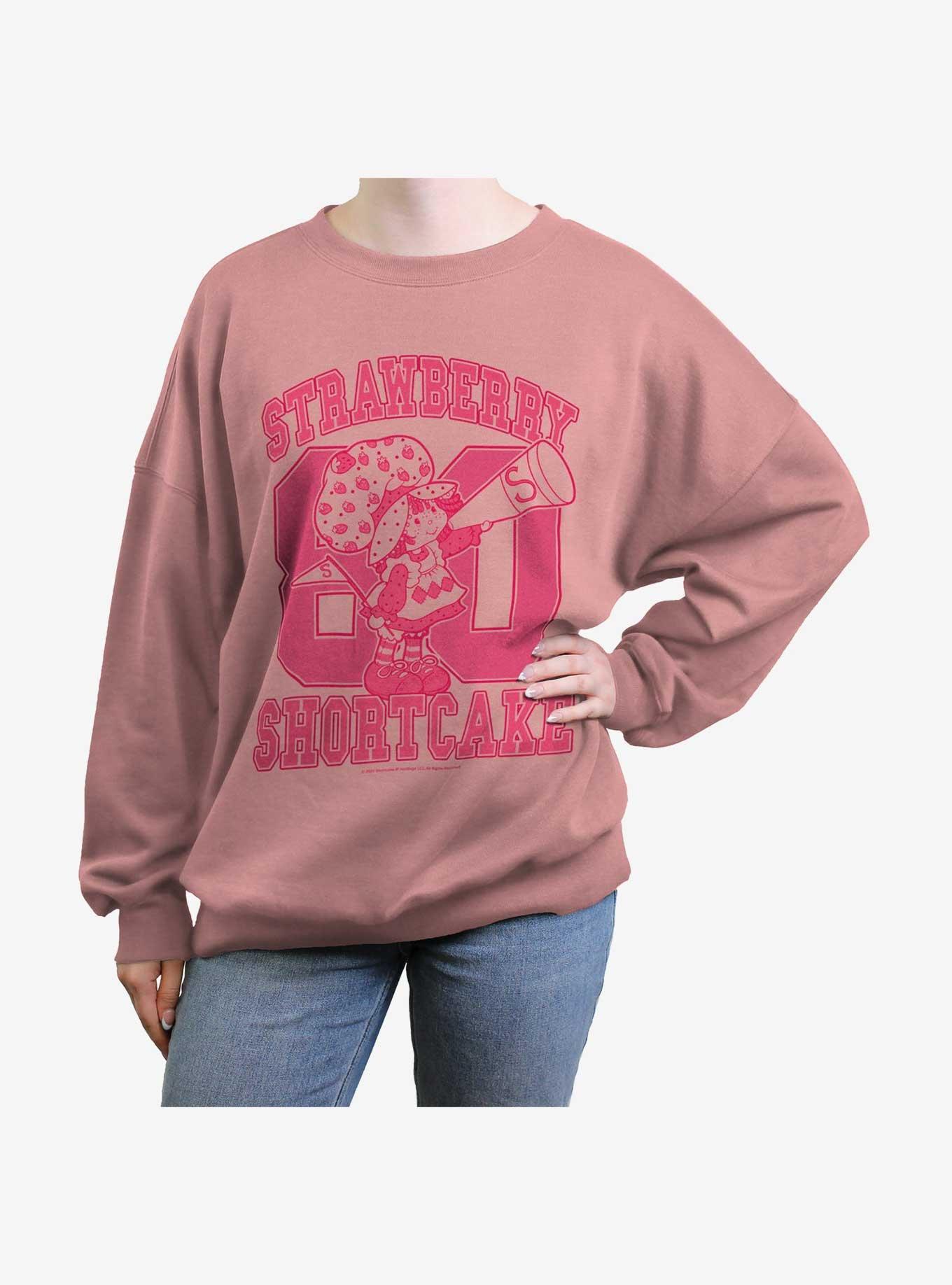 Strawberry Shortcake Collegiate Girls Oversized Sweatshirt, , hi-res