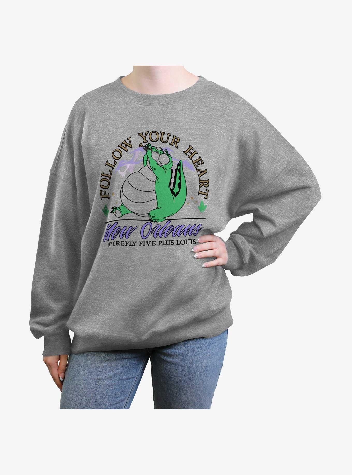 Disney Princess And The Frog Follow Your Heart Girls Oversized Sweatshirt, , hi-res