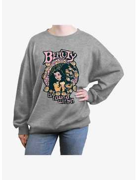 Disney Beauty And The Beast Found Within Girls Oversized Sweatshirt, , hi-res