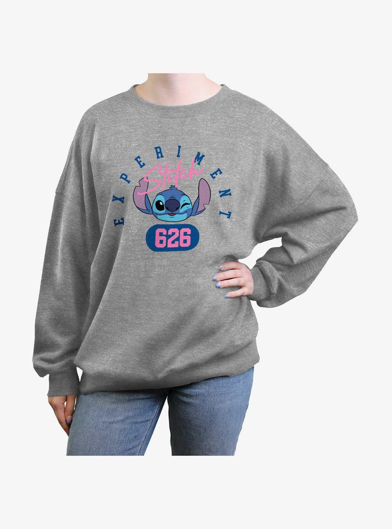 Disney Lilo & Stitch Experiment 626 Collegiate Girls Oversized Sweatshirt, , hi-res