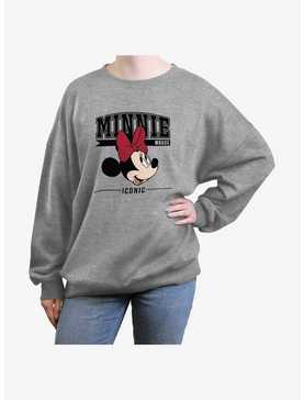 Disney Minnie Mouse Iconic Girls Oversized Sweatshirt, , hi-res