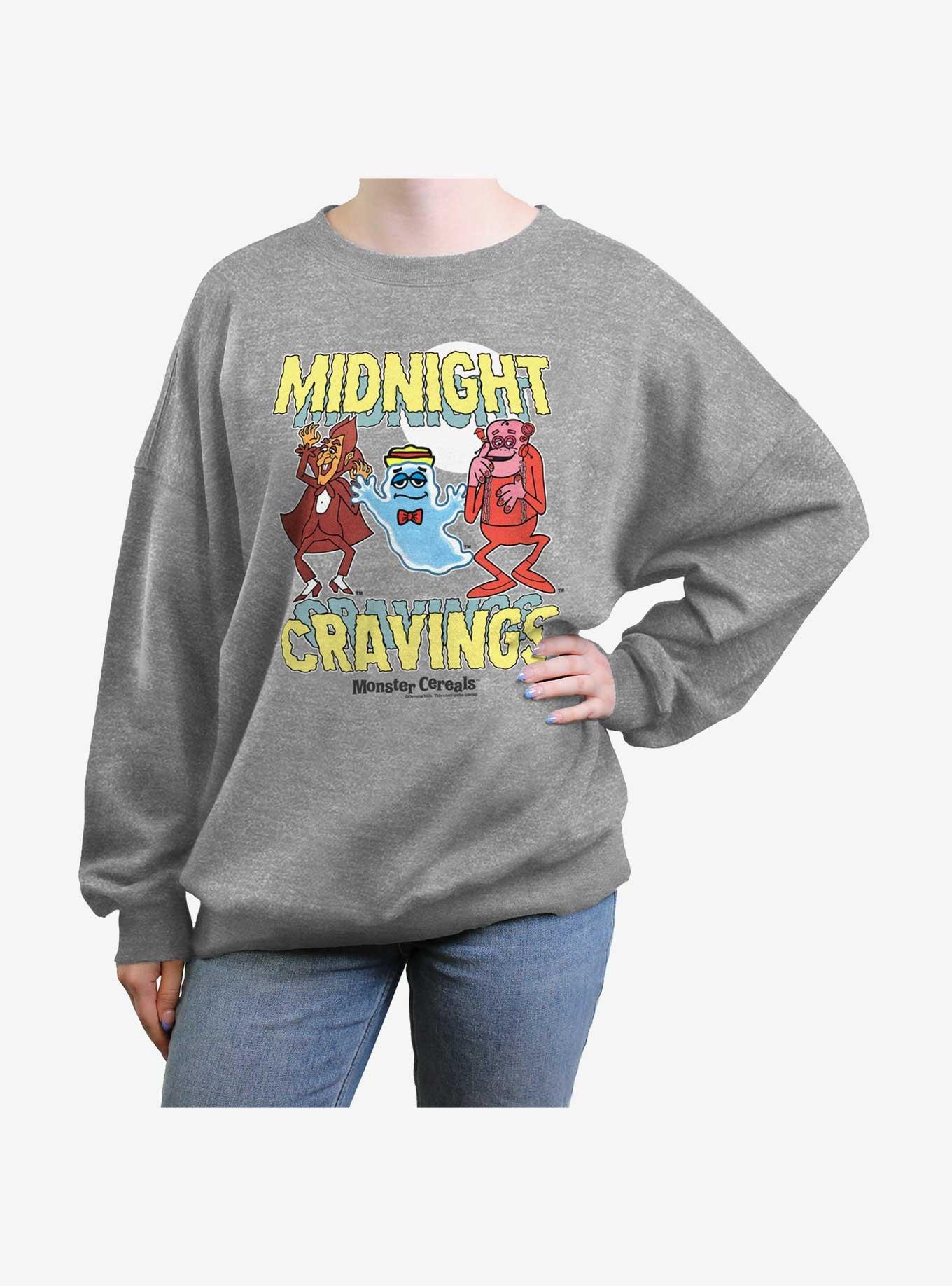 Midnight Munchies Midnight Cravings Girls Oversized Sweatshirt, , hi-res