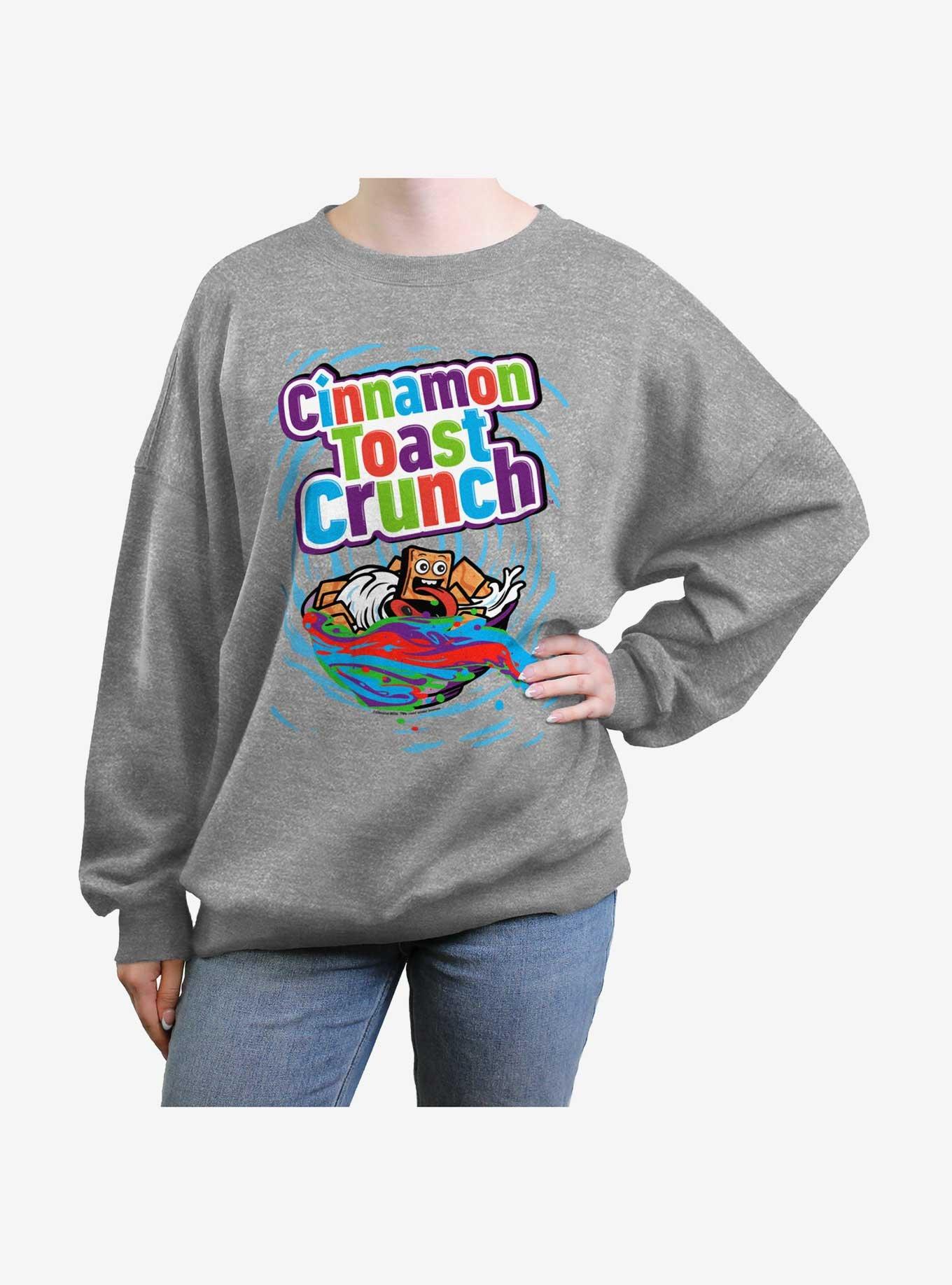 Cinnamon Toast Crunch Surf Girls Oversized Sweatshirt, HEATHER GR, hi-res