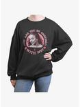 Mean Girls Obsessed With Me Girls Oversized Sweatshirt, CHARCOAL, hi-res