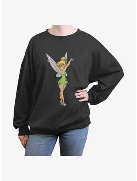 Disney Tinker Bell Color Sketch Womens Oversized Sweatshirt, , hi-res