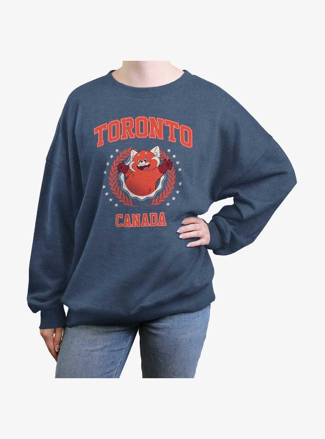 Disney Pixar Turning Red Toronto Collegiate Womens Oversized Sweatshirt, , hi-res