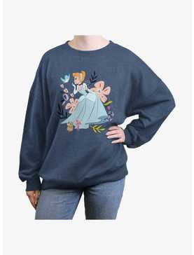 Disney Cinderella And Friends Womens Oversized Sweatshirt, , hi-res