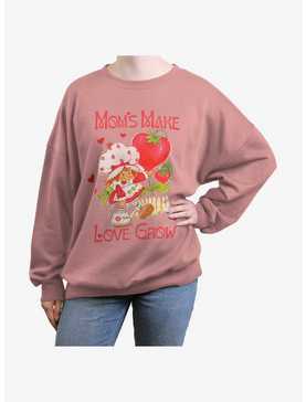 Strawberry Shortcake Mom's Make Love Grow Womens Oversized Sweatshirt, , hi-res