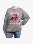 Disney Princesses Kindness Womens Oversized Sweatshirt, HEATHER GR, hi-res