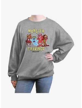Monster Cereals Monster Cravings Womens Oversized Sweatshirt, , hi-res