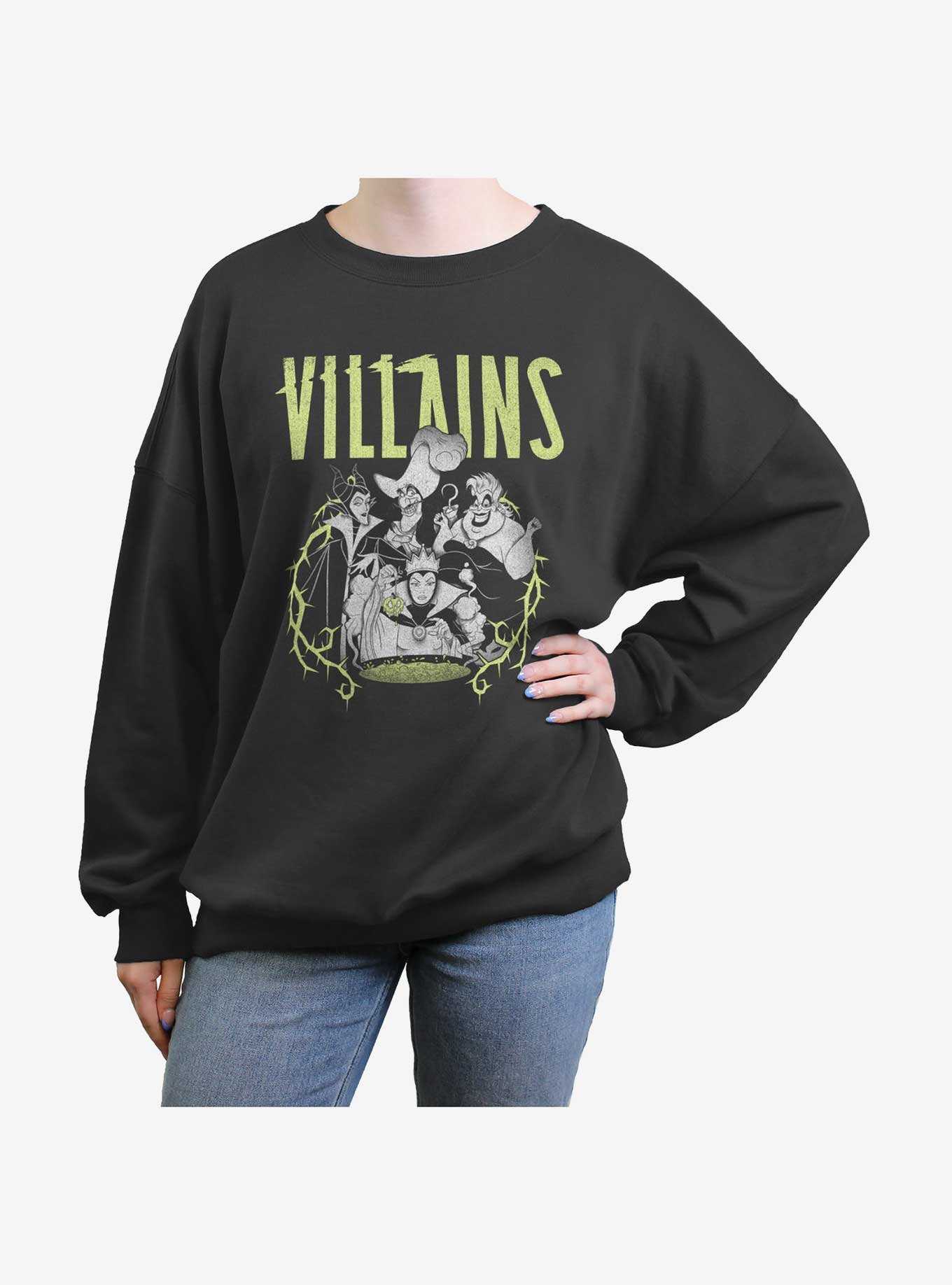 Disney Villains Thorns Womens Oversized Sweatshirt, , hi-res
