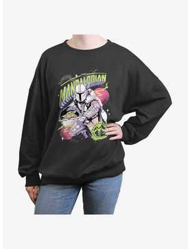 Star Wars The Mandalorian Vintage Colors Womens Oversized Sweatshirt, , hi-res