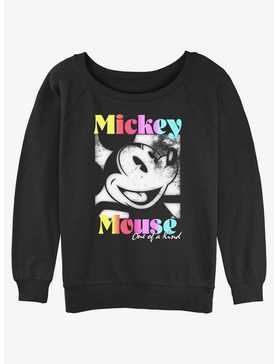 Disney Mickey Mouse one of a kind distressed Girls Slouchy Sweatshirt, , hi-res