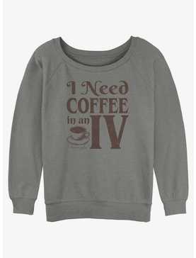 Gilmore Girls Need Coffee In An IV Girls Slouchy Sweatshirt, , hi-res