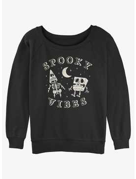 SpongeBob SquarePants Spooky Vibes Girls Slouchy Sweatshirt, , hi-res