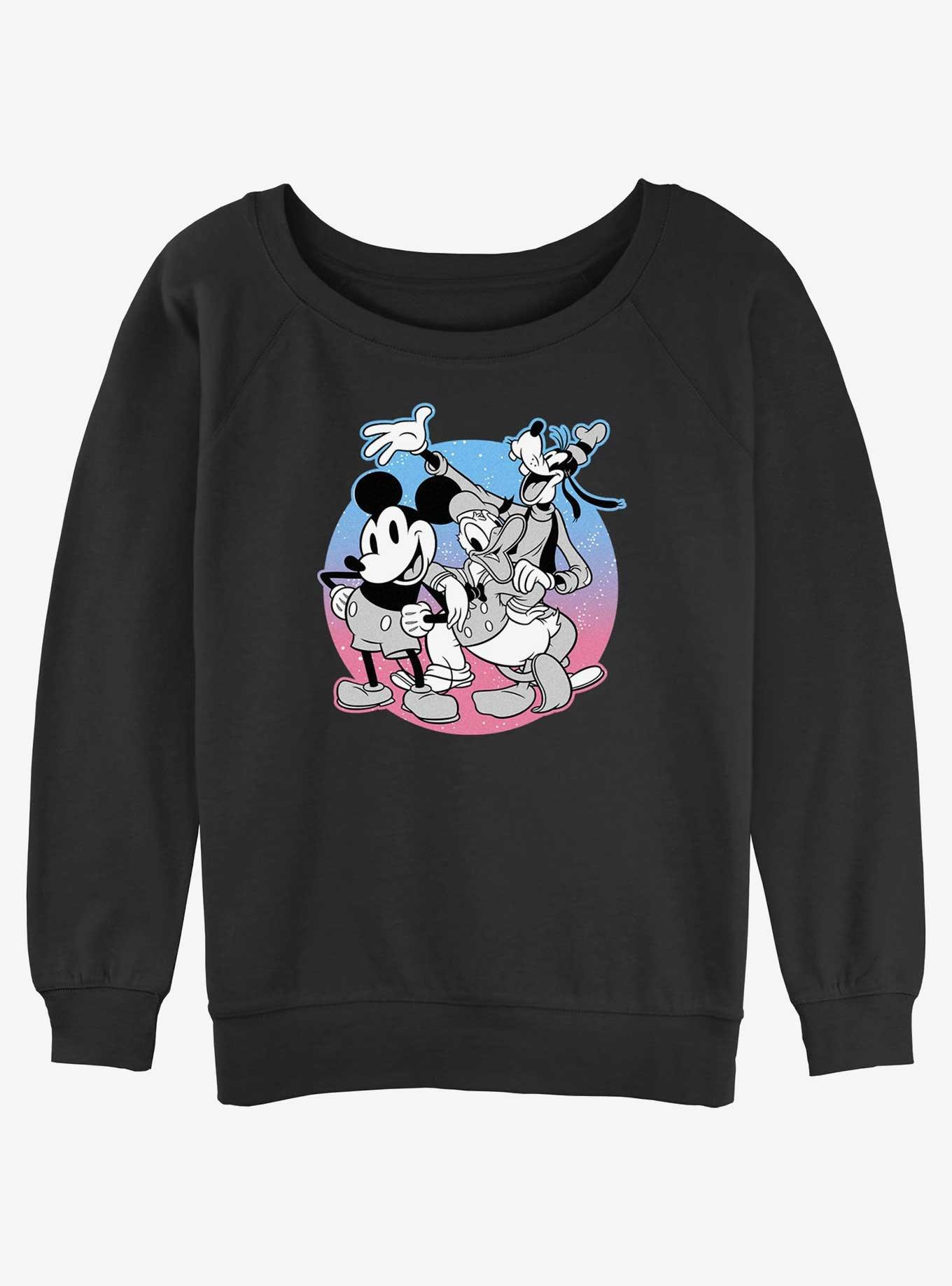 Disney Mickey Mouse & goofy dance Girls Slouchy Sweatshirt, , hi-res