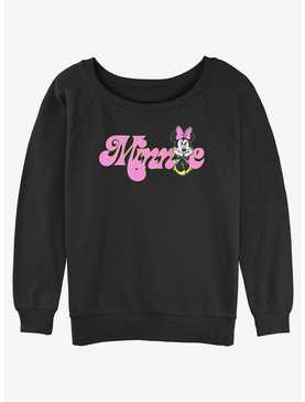 Disney Minnie Mouse Soft Pop Girls Slouchy Sweatshirt, , hi-res