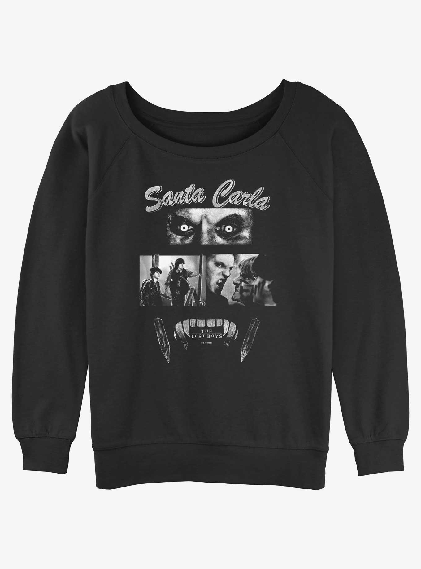 The Lost Boys Santa Carla Girls Slouchy Sweatshirt, BLACK, hi-res
