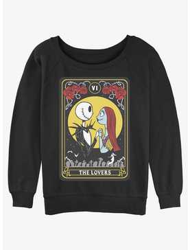 Disney Nightmare Before Christmas Lovers Tarot Girls Slouchy Sweatshirt, , hi-res