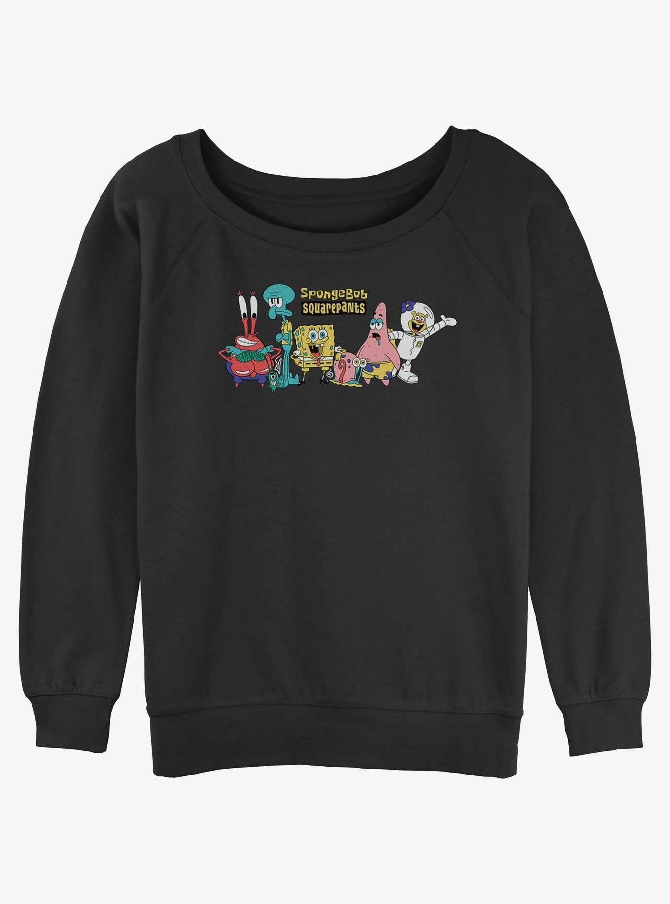 SpongeBob SquarePants Group Girls Slouchy Sweatshirt, , hi-res