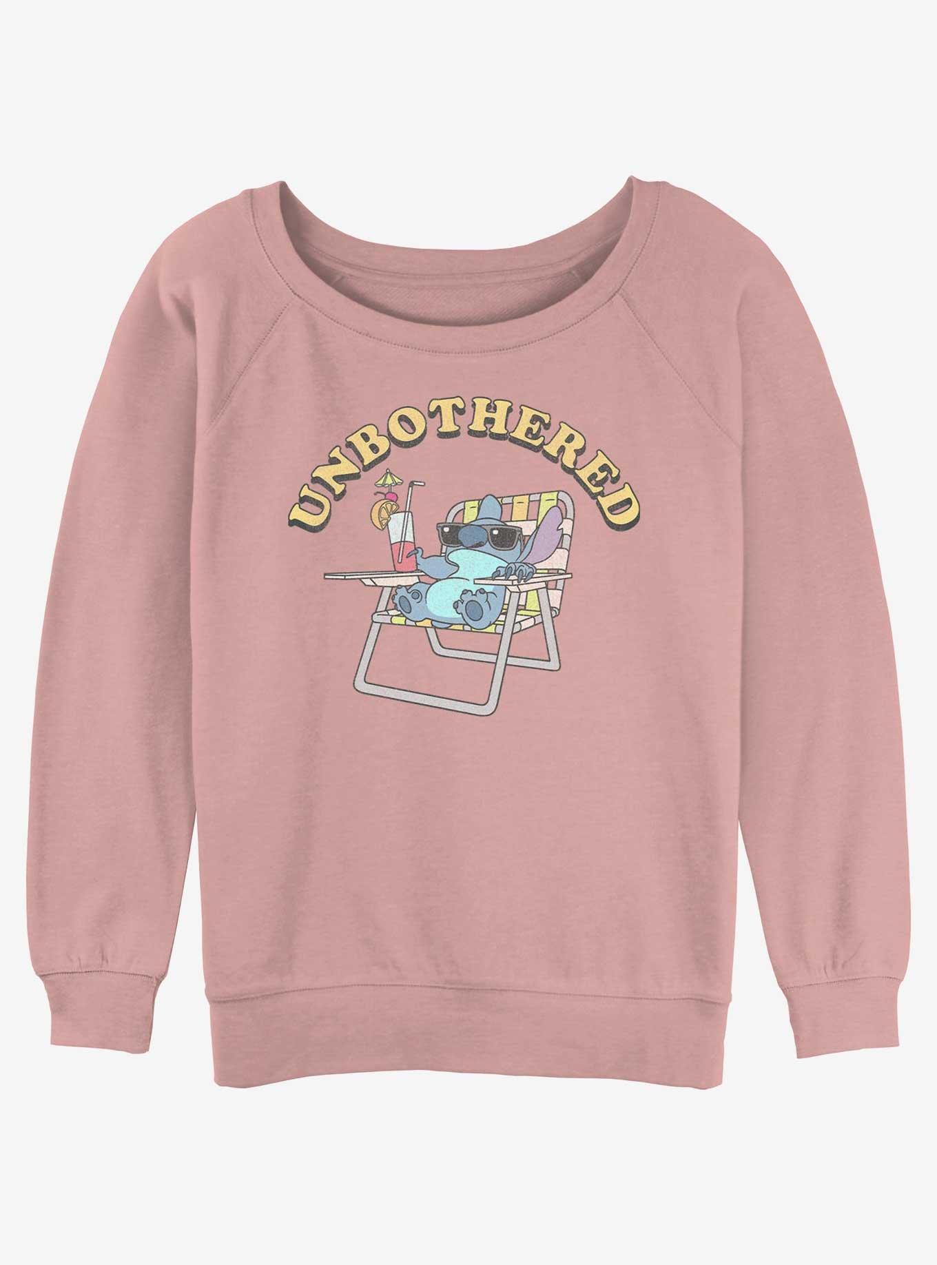 Disney Lilo & Stitch Unbothered Girls Slouchy Sweatshirt, , hi-res