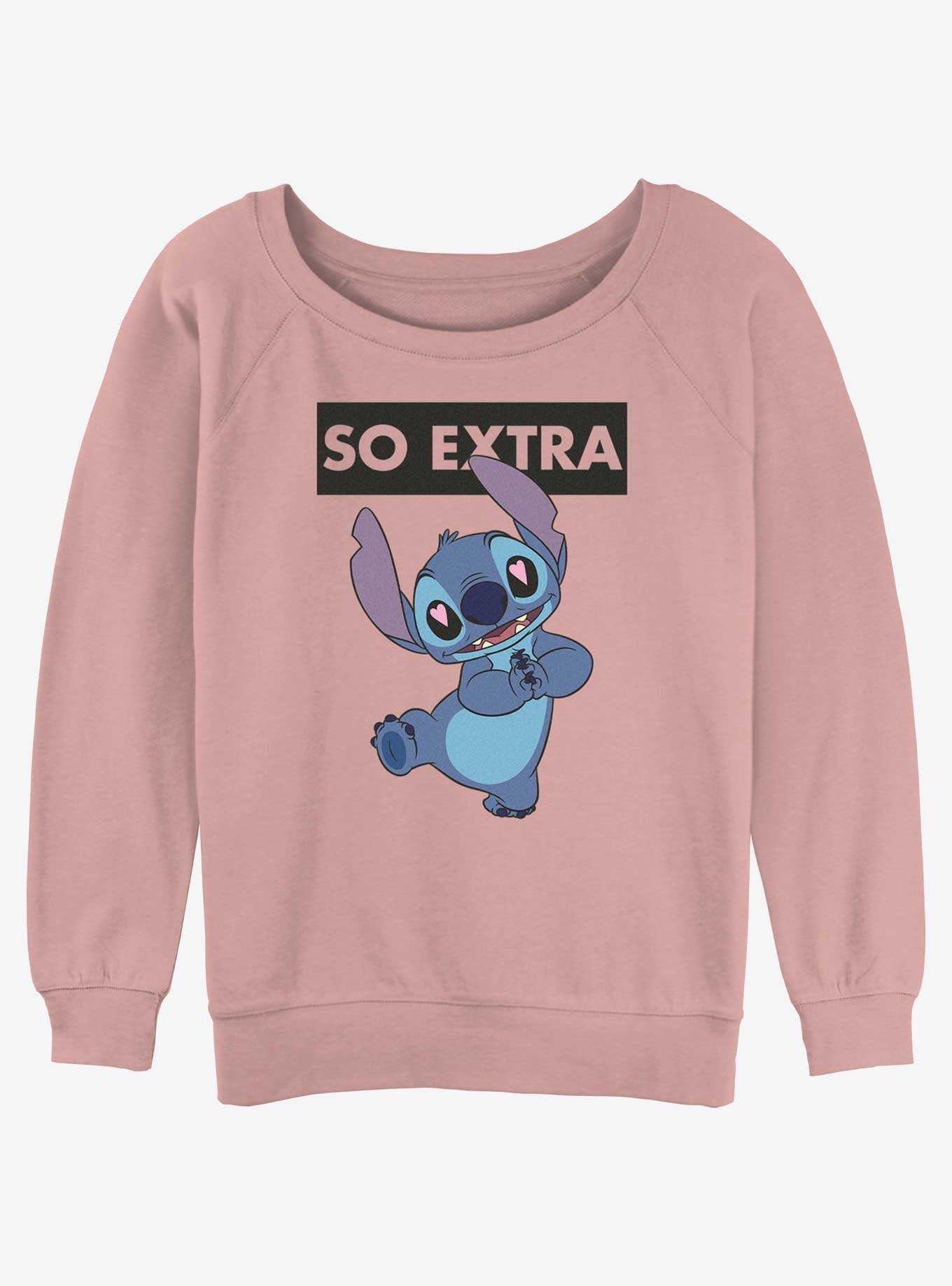 Disney Lilo & Stitch So Extra Girls Slouchy Sweatshirt, , hi-res