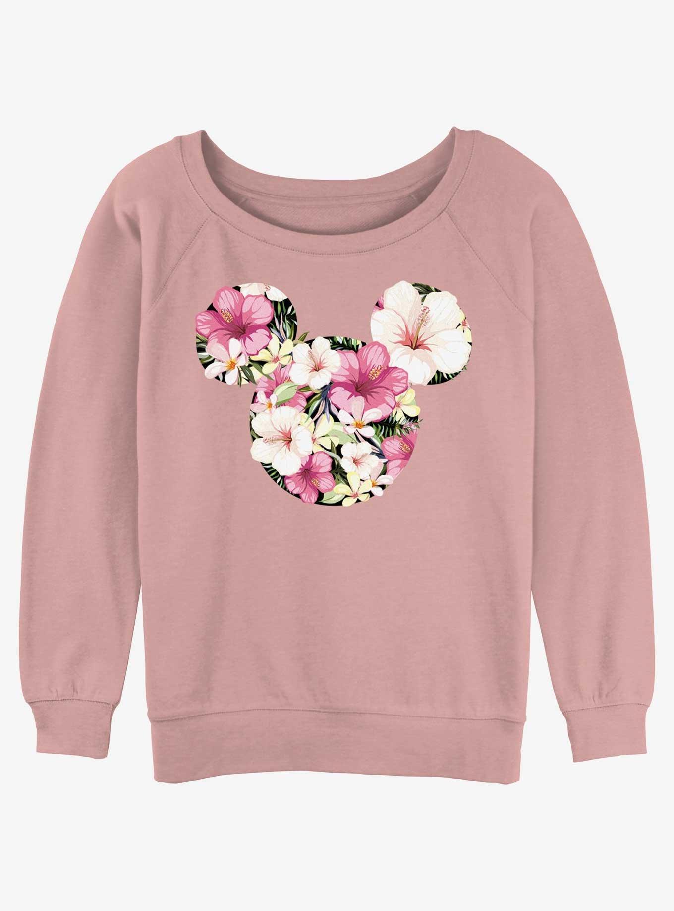 Disney Mickey Mouse Tropical Mouse Girls Slouchy Sweatshirt, , hi-res