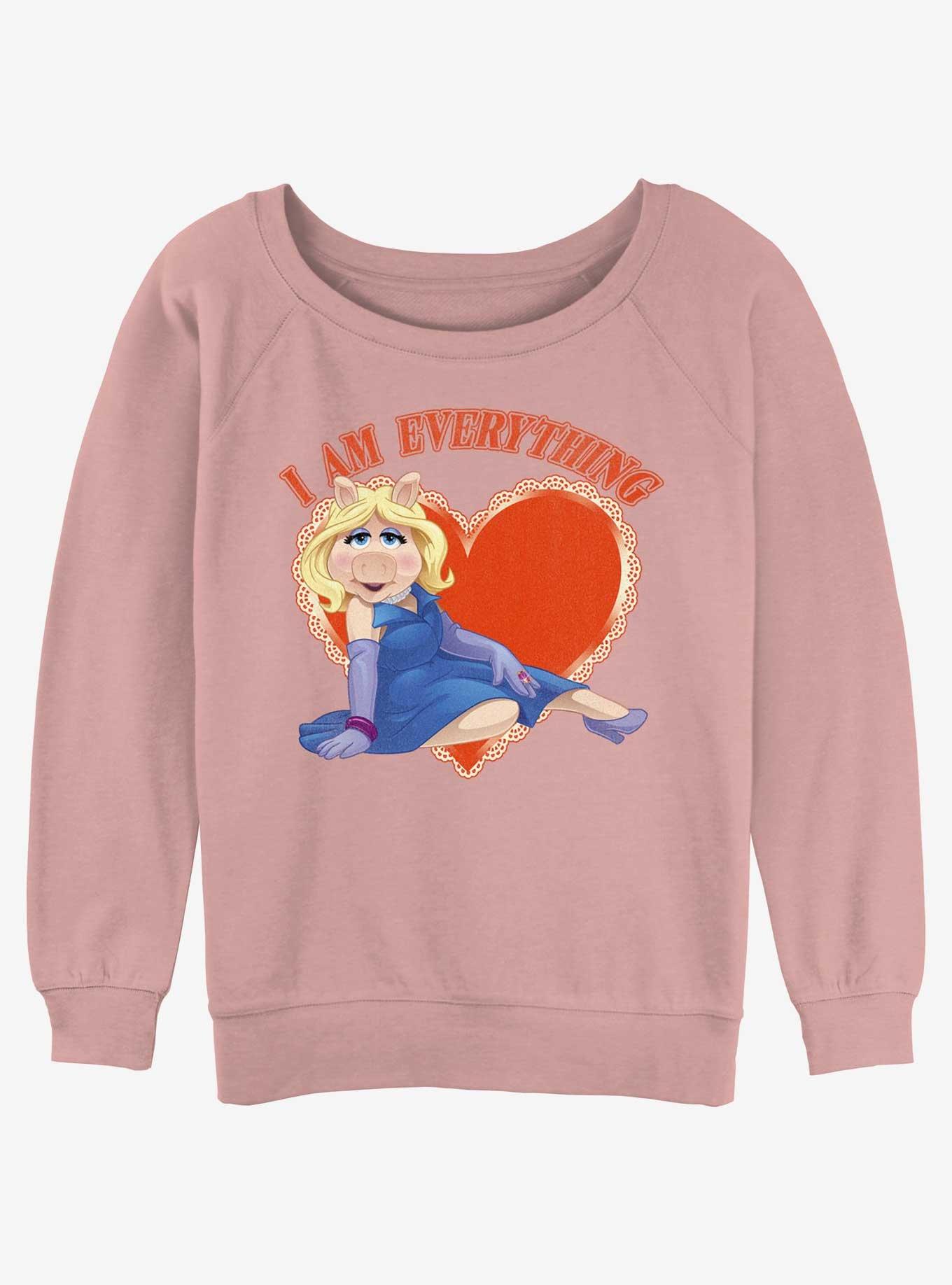 Disney The Muppets Miss Piggy I Am Everything Girls Slouchy Sweatshirt, , hi-res