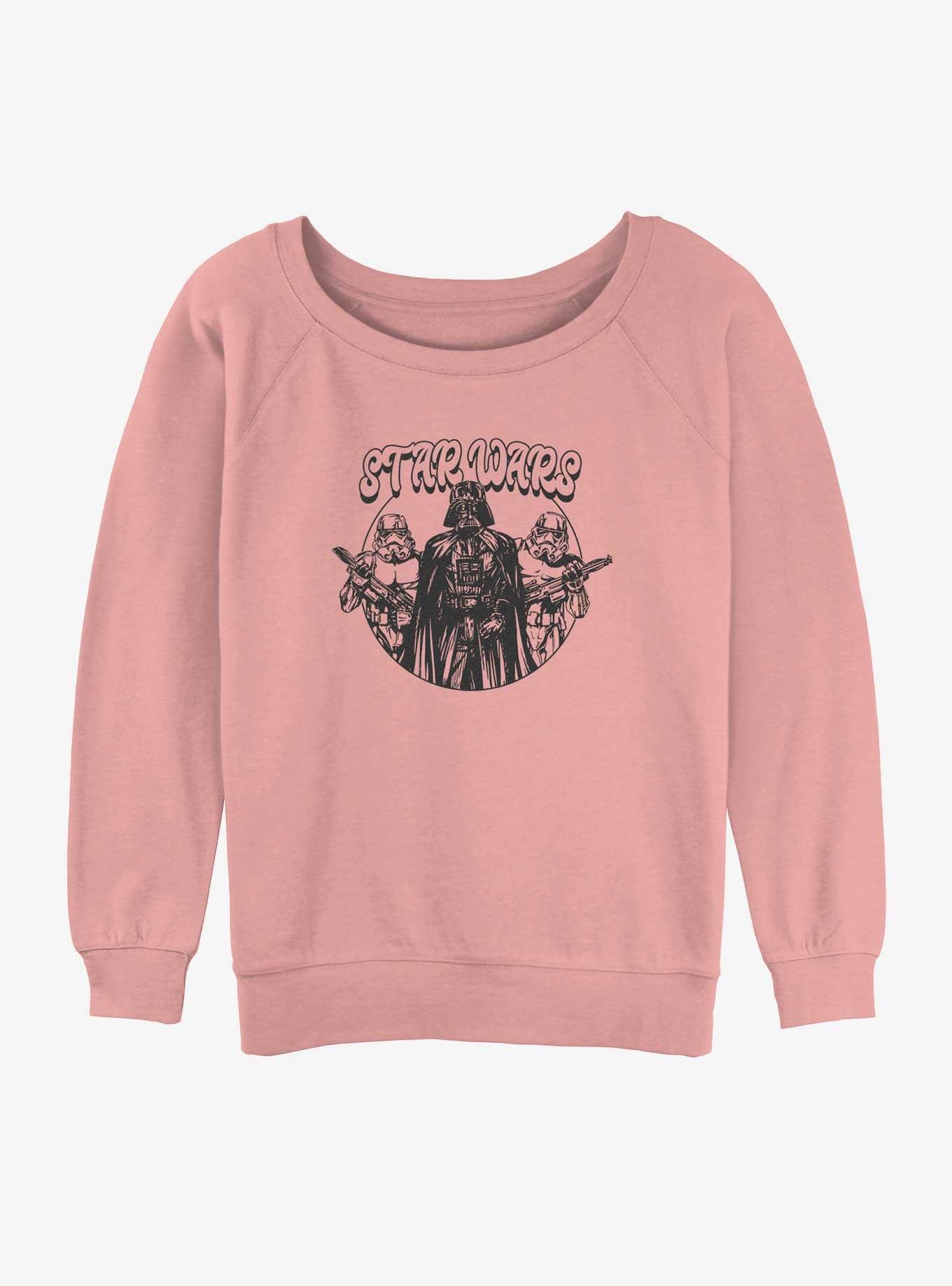 Star Wars Empire Girls Slouchy Sweatshirt PINK Hot Topic