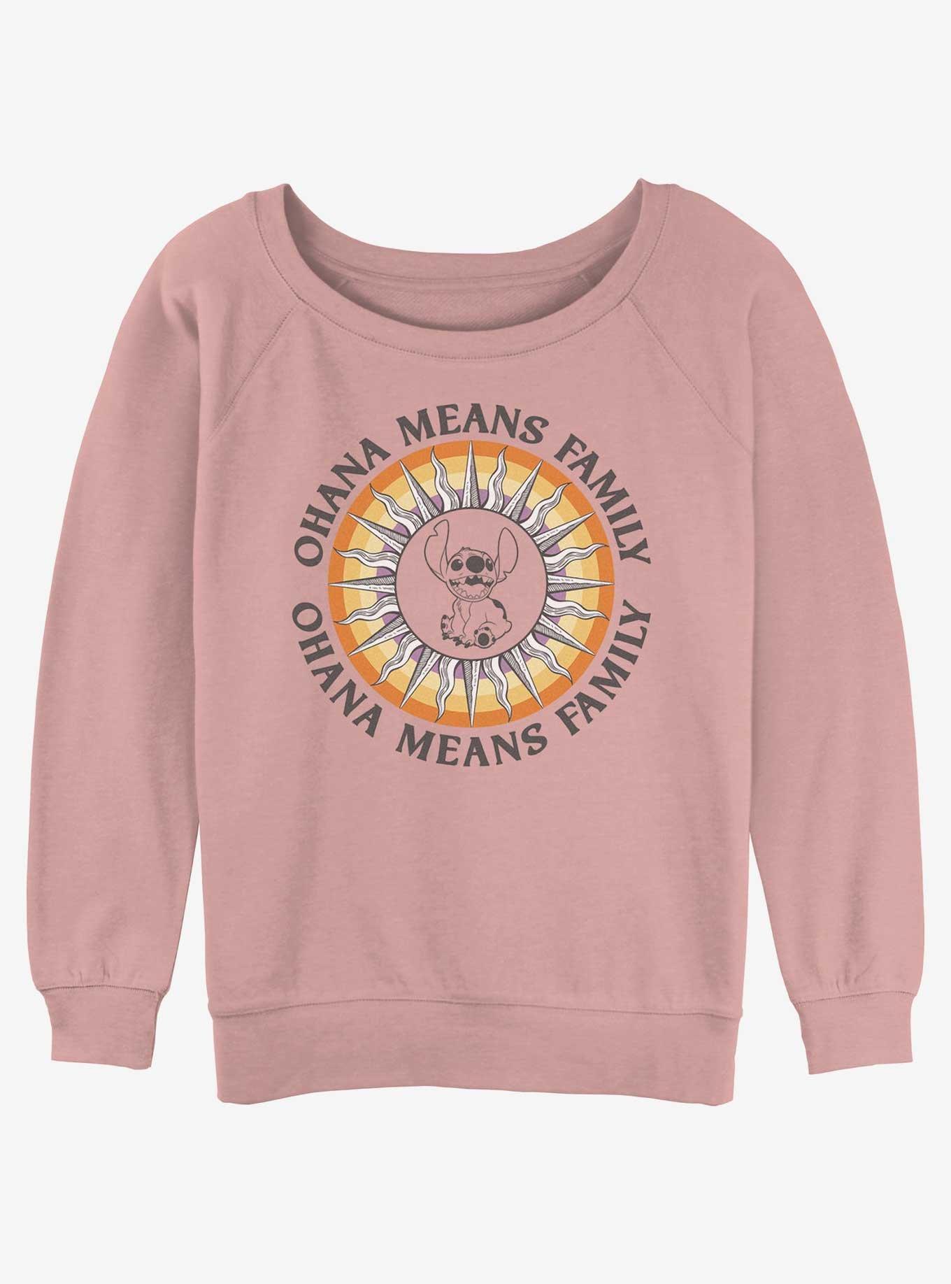 Disney Lilo & Stitch Ohana Sun Girls Slouchy Sweatshirt, , hi-res