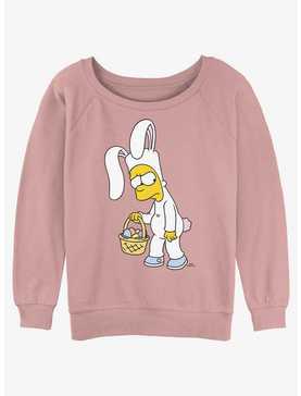 The Simpsons Bunny Bart Girls Slouchy Sweatshirt, , hi-res