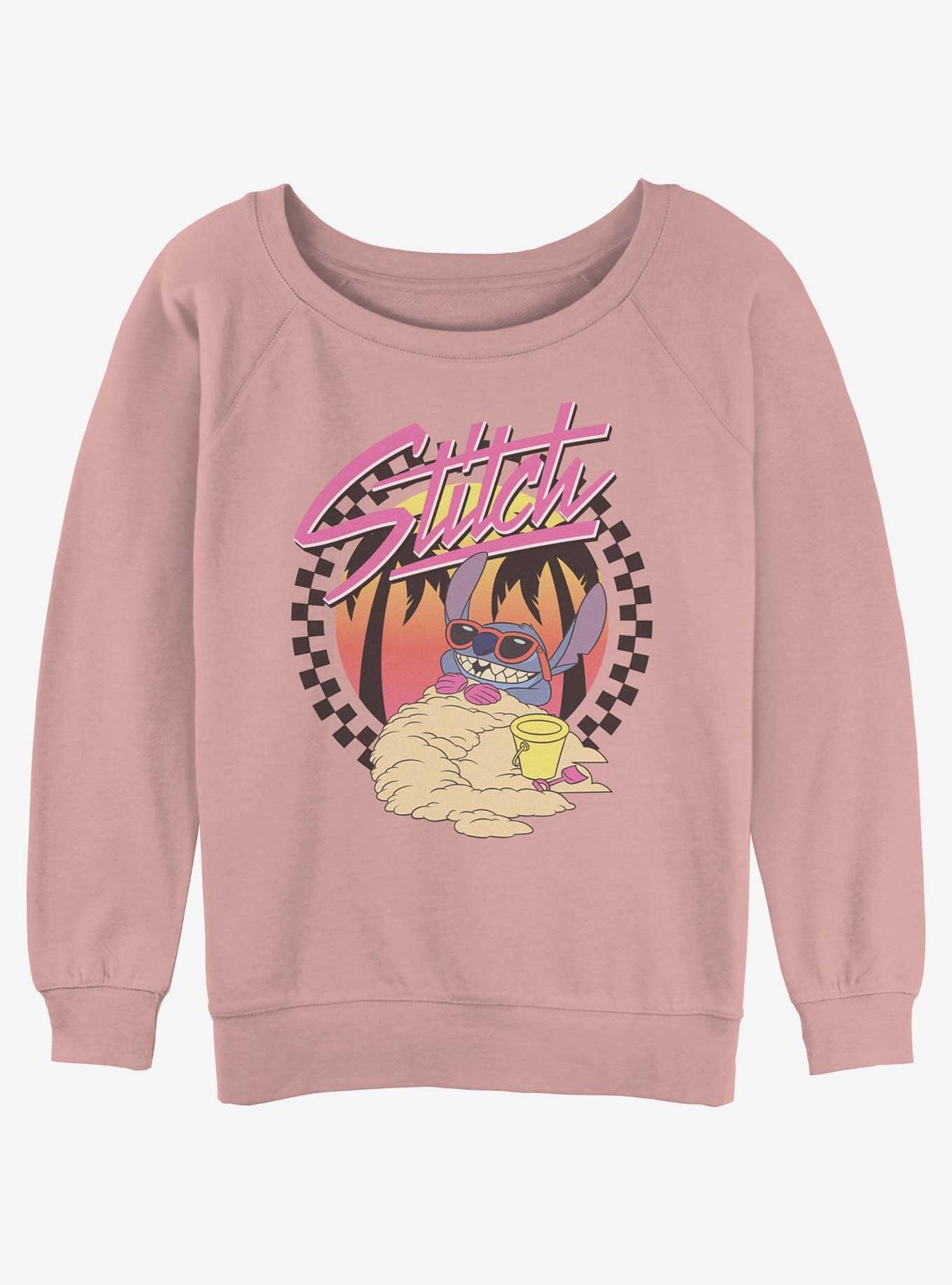 Disney Lilo & Stitch Cool Sunset Girls Slouchy Sweatshirt