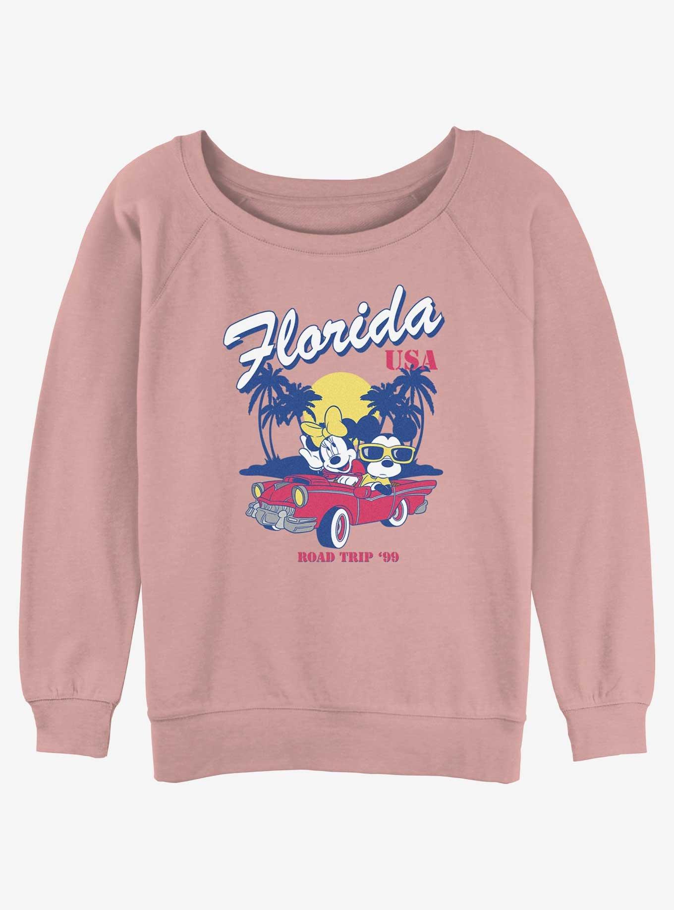 Disney Mickey Mouse & Minnie Mouse Road Trip Girls Slouchy Sweatshirt, , hi-res