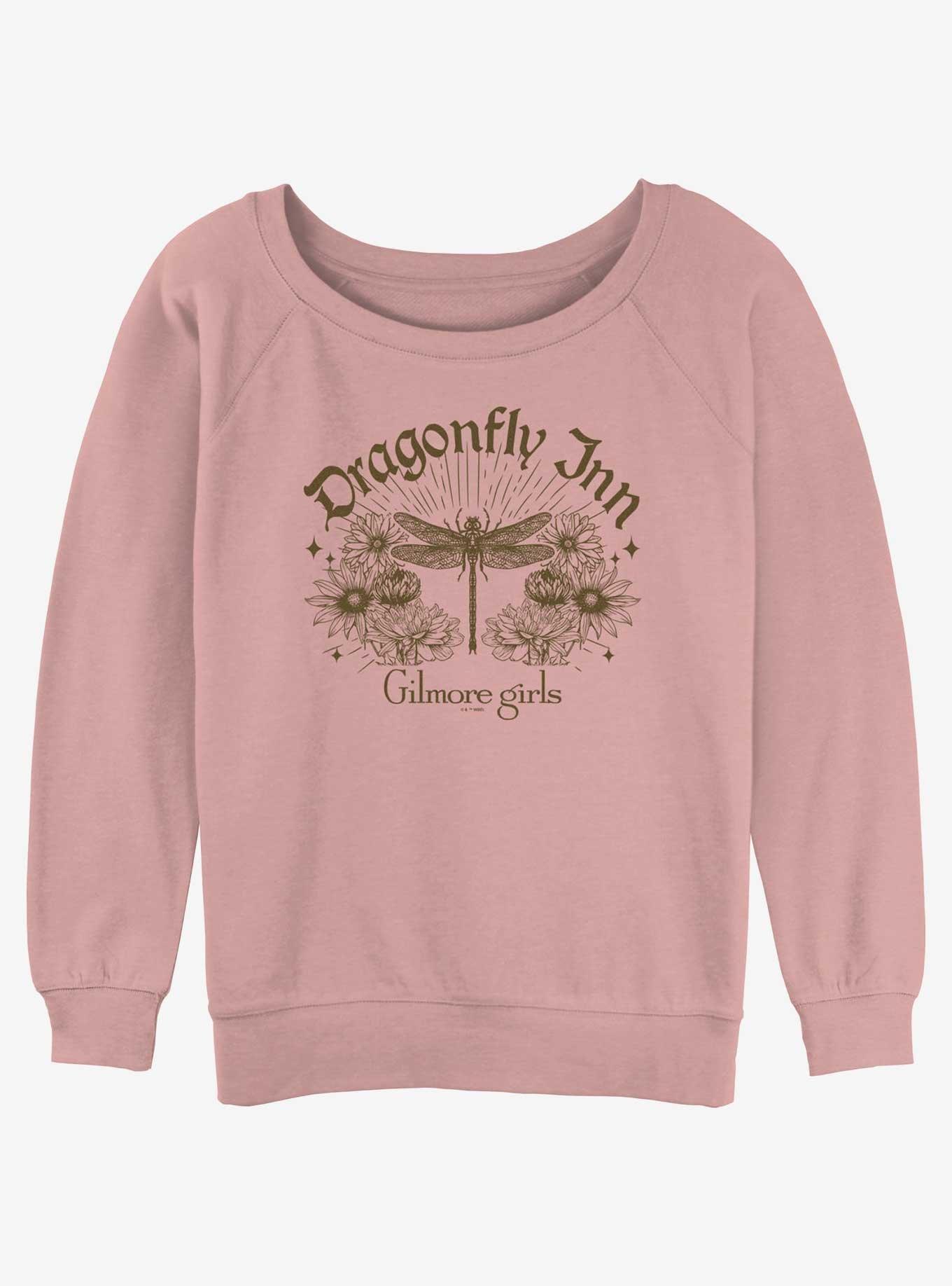 Gilmore Girls Dragonfly Inn Antique Girls Slouchy Sweatshirt, DESERTPNK, hi-res