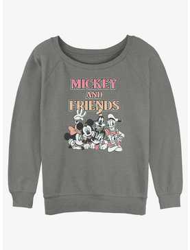 Disney Mickey Mouse & Friends Group Girls Slouchy Sweatshirt, , hi-res