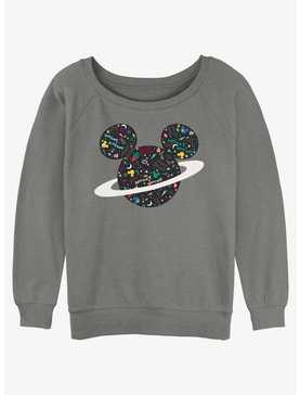 Disney Mickey Mouse Planet Mickey Womens Slouchy Sweatshirt, , hi-res