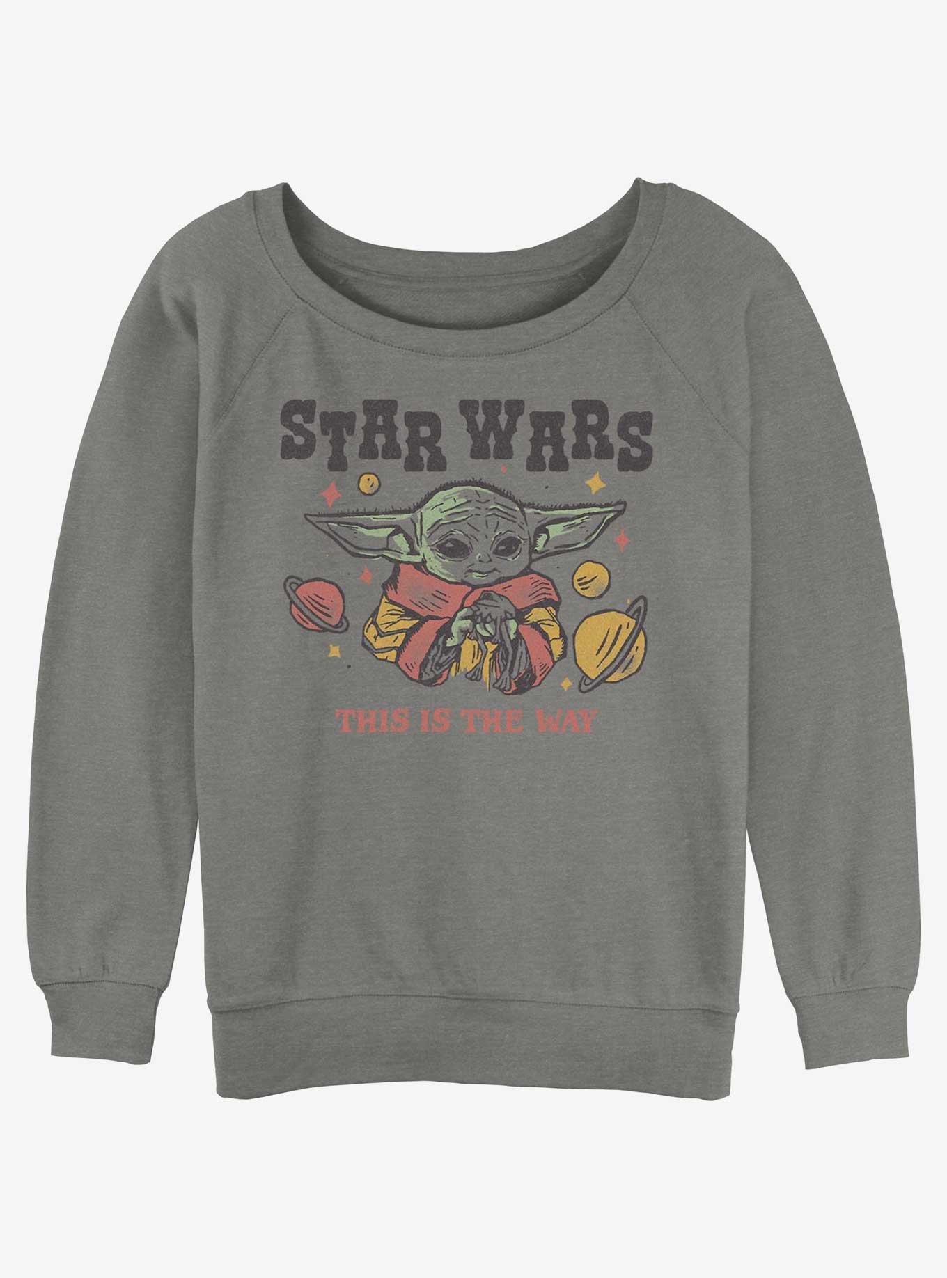 Star Wars The Mandalorian Grogu This Is The Way Womens Slouchy Sweatshirt, , hi-res