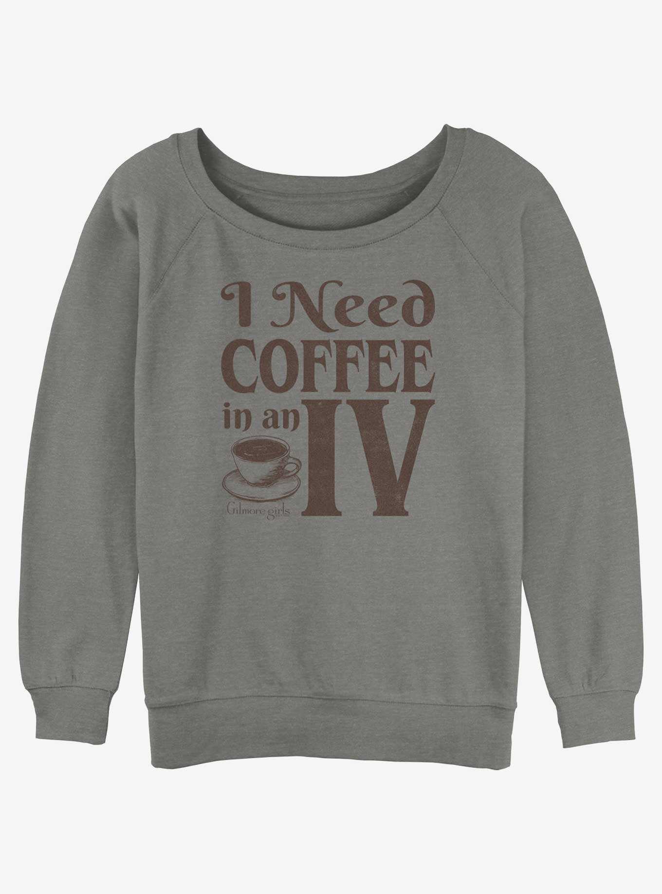 Gilmore Girls Need Coffee In An IV Womens Slouchy Sweatshirt, , hi-res