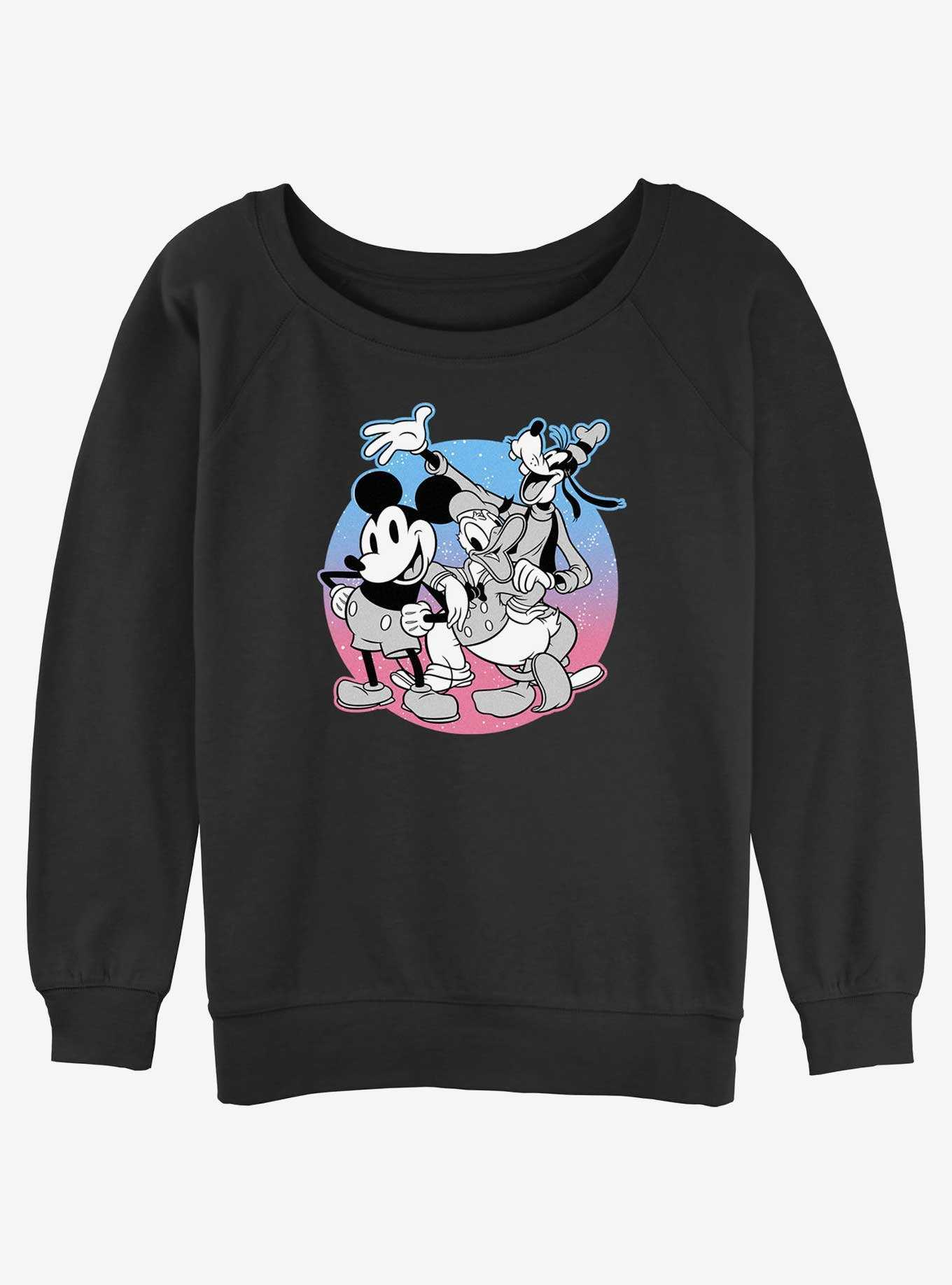 Disney Mickey Mouse & goofy dance Womens Slouchy Sweatshirt, , hi-res