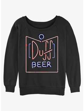 The Simpsons Duff Beer Womens Slouchy Sweatshirt, , hi-res