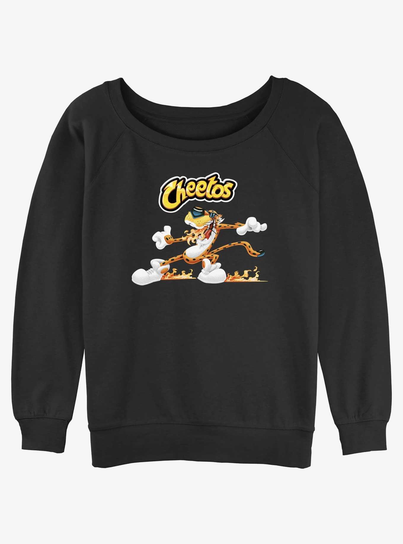 Cheetos Chester Run Spin Womens Slouchy Sweatshirt, BLACK, hi-res