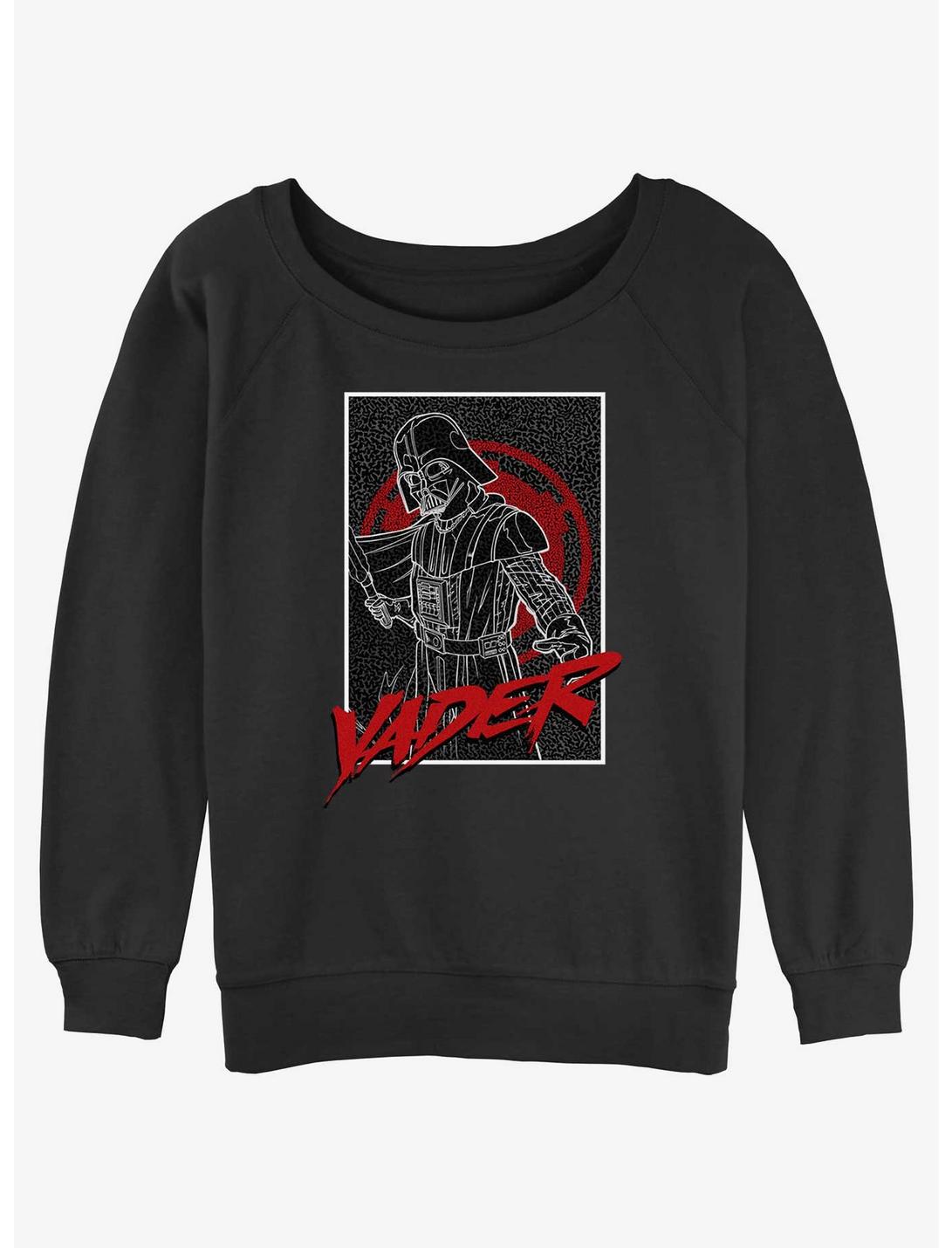 Star Wars Darth Vader Womens Slouchy Sweatshirt, BLACK, hi-res