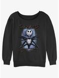 Disney Nightmare Before Christmas Framed Jack Womens Slouchy Sweatshirt, BLACK, hi-res