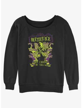 Beetlejuice Ghost With The Most Womens Slouchy Sweatshirt, , hi-res