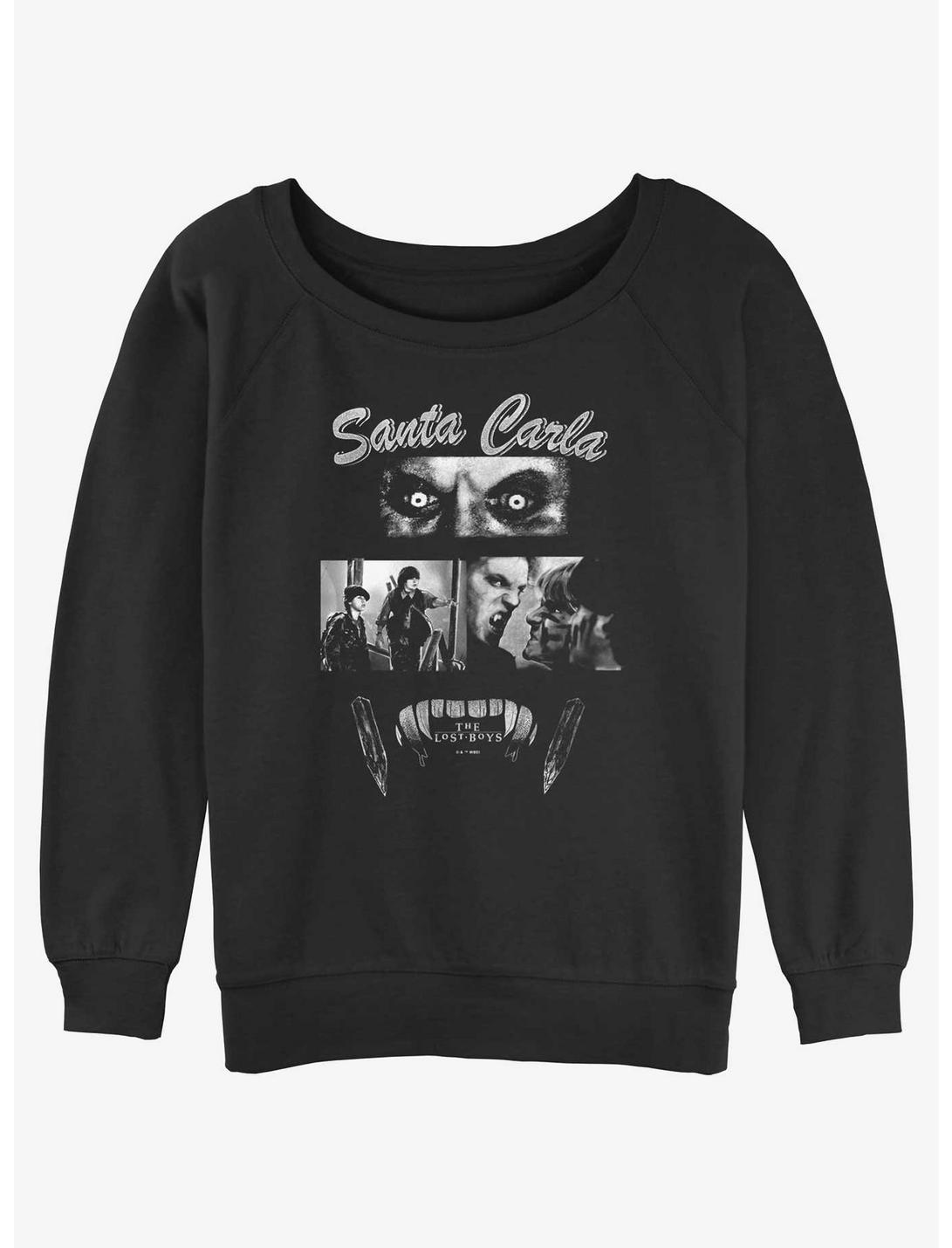 The Lost Boys Santa Carla Womens Slouchy Sweatshirt, BLACK, hi-res