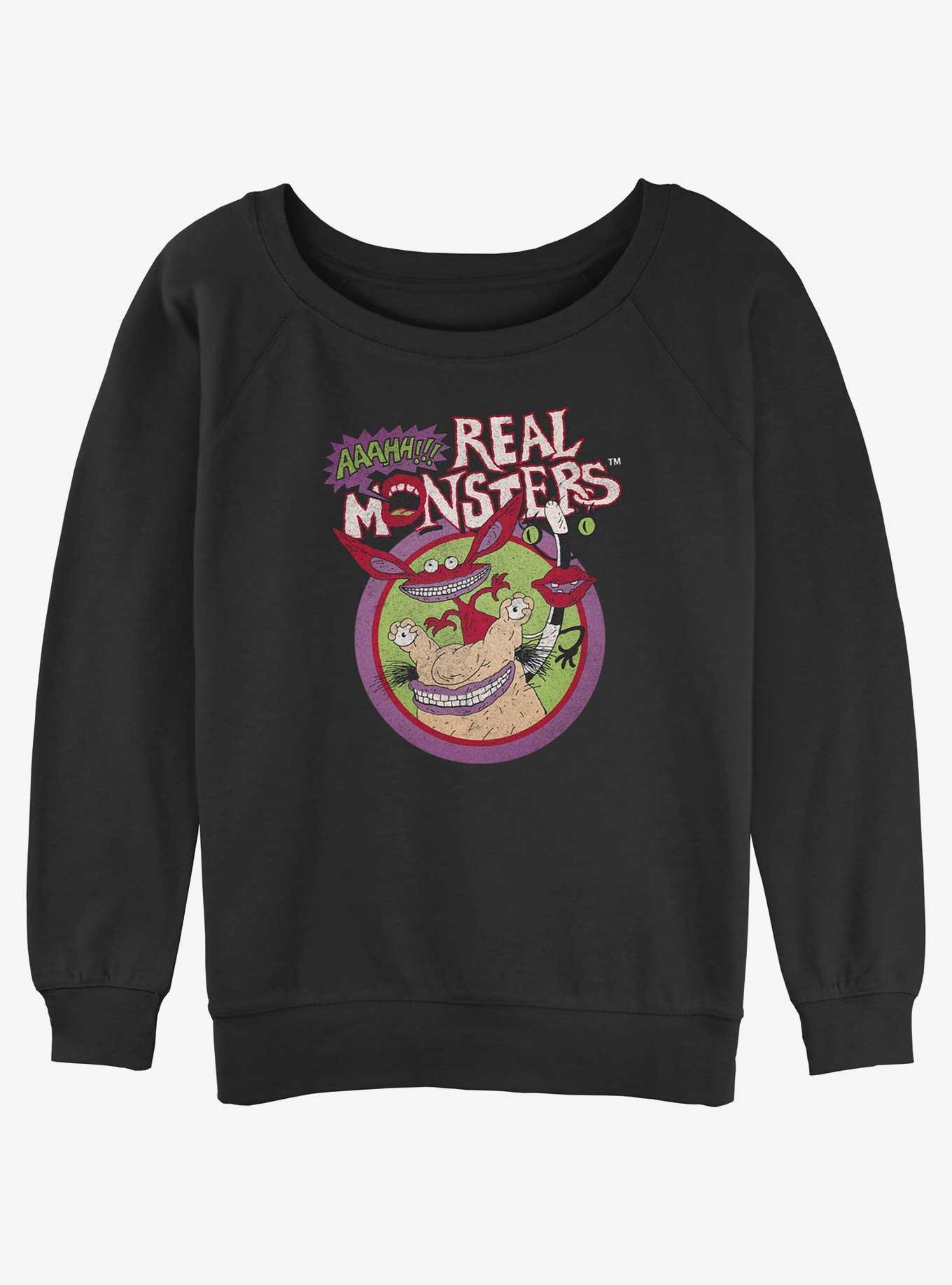 Aaahh! Real Monsters Circle Group Womens Slouchy Sweatshirt, , hi-res